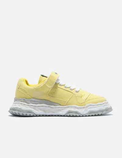 Miharayasuhiro Keith Og Sole Garment Dyed Canvas Low-top Sneaker In Yellow