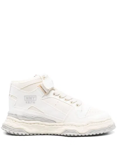 Miharayasuhiro Wayne Low Original Sole Leather Sneaker In White
