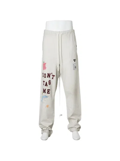 Miharayasuhiro Kids Doodle Printed Sweat Pants In White