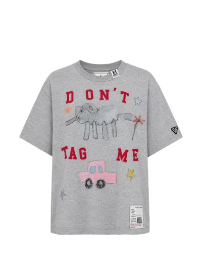 Miharayasuhiro Kids-doodle Printed T-shirt In Gray