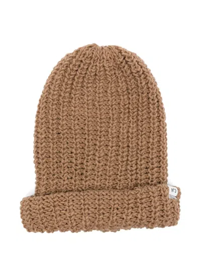 Miharayasuhiro Knitted Beanie In Neutral