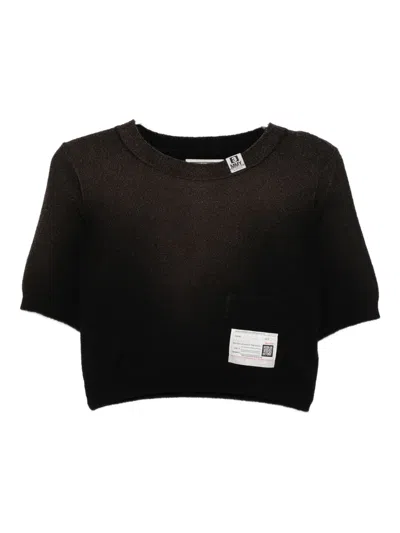 Miharayasuhiro Knitted Top In Black