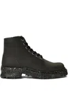 Miharayasuhiro Maison Mihara Yasuhiro Vintage-like Combat Boots In Black