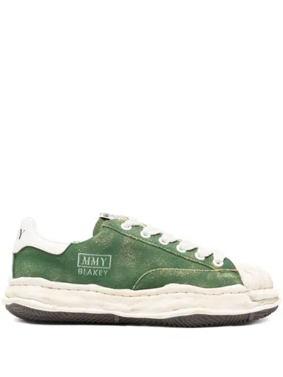 Miharayasuhiro Lace-up Logo-print Sneakers In Green
