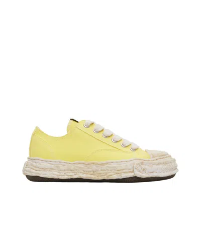 Miharayasuhiro Lace-up Low-top Sneakers In Yellow