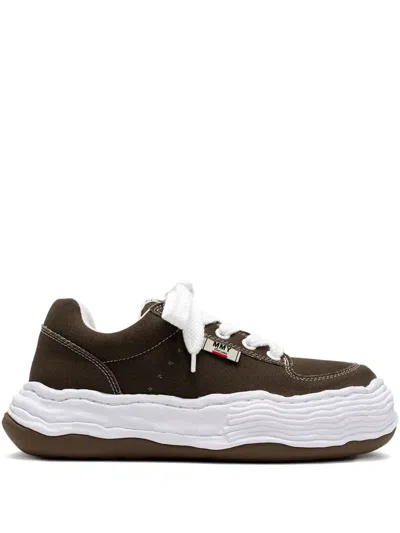 Miharayasuhiro Lace-up Sneakers In Brown
