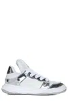 Miharayasuhiro Wayne Lace-up Sneakers In Metallic/white