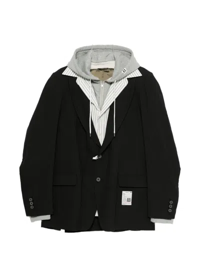 Miharayasuhiro Layered Blazer In Black