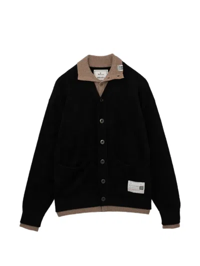 Miharayasuhiro Layered Cardigan In Black