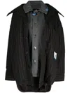 Miharayasuhiro Layered Checked Shirt Jacket In Brown