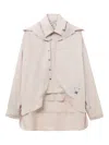 Miharayasuhiro Layered-collars Shirt In Neutral