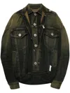 Miharayasuhiro Jeansjacke Im Layering-look In Blau