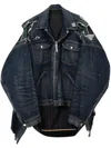 Miharayasuhiro Layered Denim Jacket In Blue