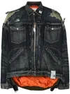 Miharayasuhiro Layered Denim Jacket In Blue