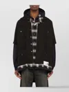 Miharayasuhiro Maison Mihara Yasuhiro Three Layer Hooded Shirt In Black