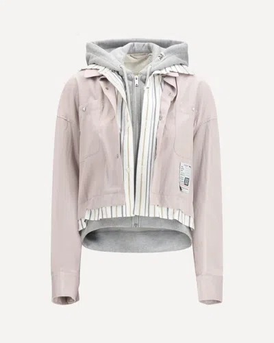 Miharayasuhiro Layered Jacket In Pink