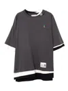 Miharayasuhiro Maison Mihara Yasuhiro Round Neck T-shirt In Blue