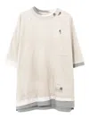 Miharayasuhiro Layered Pocket T-shirt In White