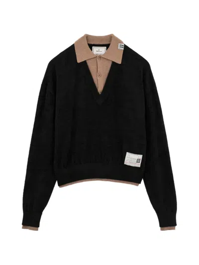 Miharayasuhiro Layered Sweater In Black