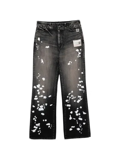 Miharayasuhiro Layered-detail Jeans In Multi