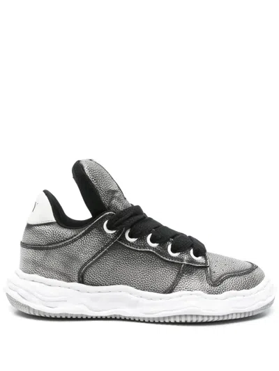 Miharayasuhiro Leather Sneakers In Black