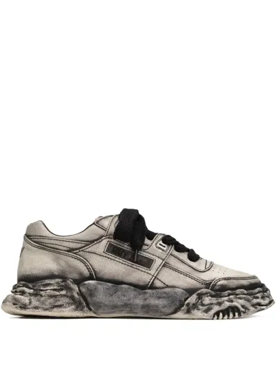Miharayasuhiro Leather Sneakers In Black