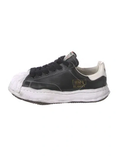 Pre-owned Miharayasuhiro Leather Sneakers In Black