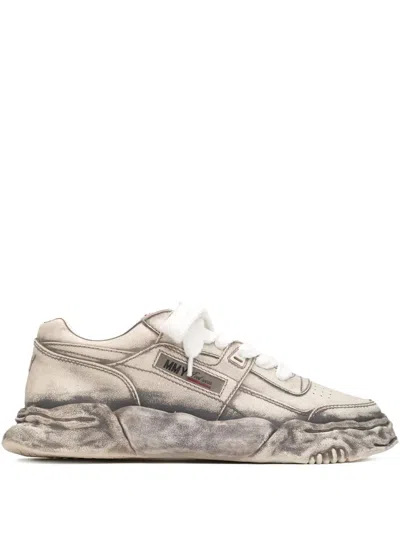 Miharayasuhiro Leather Sneakers In Grau