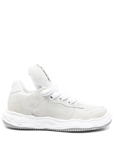 Miharayasuhiro Leather Sneakers In White