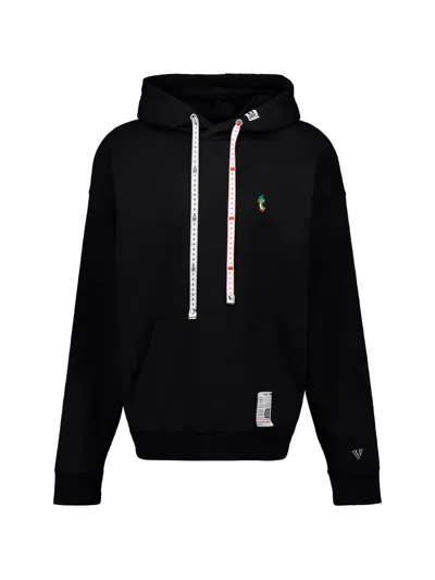 Miharayasuhiro Leon Embroidered Hoodie In Black