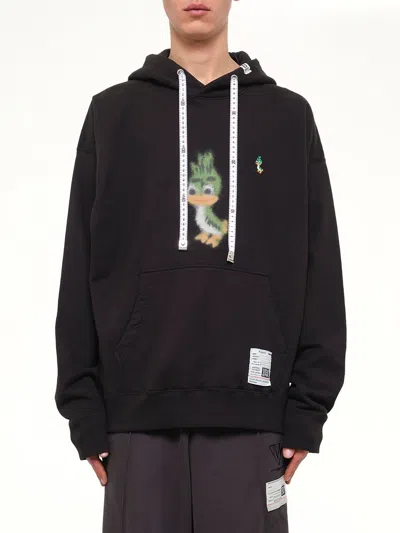 Miharayasuhiro Leon Printed Sweat Hoodie In Black