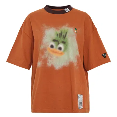 Miharayasuhiro Leon Printed Tee In Brown