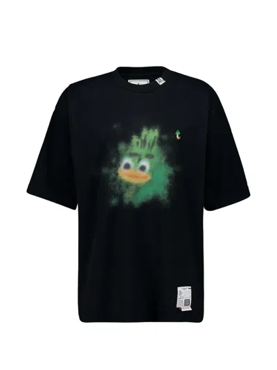 Miharayasuhiro Leon Printed T-shirt In Black