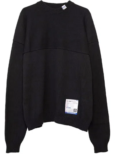 Miharayasuhiro Logo贴花毛衣 In 黑色