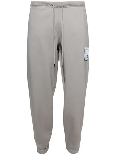 Miharayasuhiro Logo-appliqué Track Pants In Grey