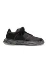 Miharayasuhiro Wayne Contrast-stitching Sneakers In Black