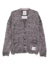 Miharayasuhiro Logo-patch Cardigan In Purple