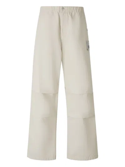 MIHARAYASUHIRO LOGO-PATCH COTTON TROUSERS