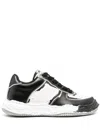 Miharayasuhiro Logo-patch Faded-effect Sneakers In White