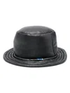 Miharayasuhiro Logo-patch Padded Bucket Hat In Black