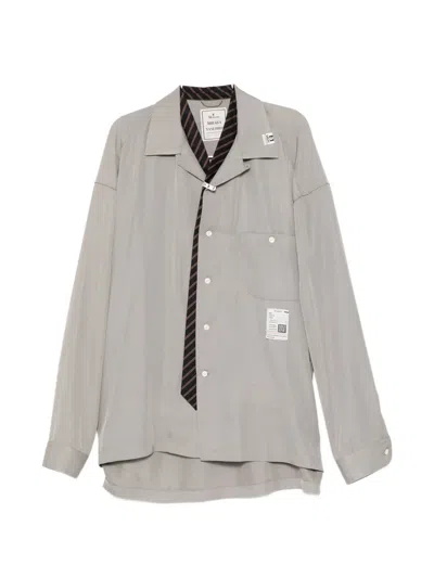 Miharayasuhiro Logo-patch Shirt In Gray