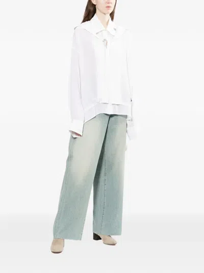 Miharayasuhiro Logo-patch Shirt In White