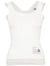Miharayasuhiro Logo-patch Layered Tank Top In White