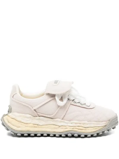 Miharayasuhiro Logo-patched Trainers In Neutral