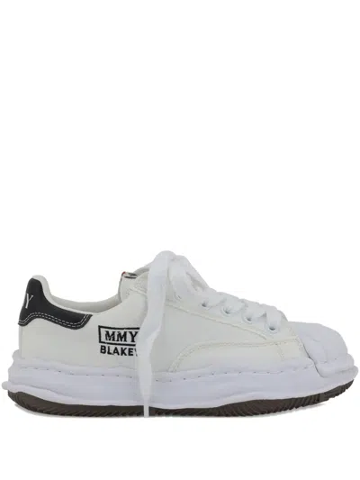 Miharayasuhiro Logo-print Cotton Sneakers In White