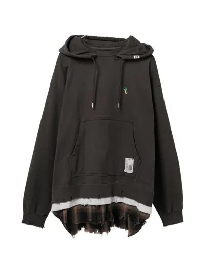 Miharayasuhiro Logo-embroidered Hoodie In Green