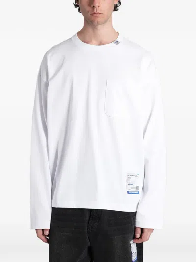 Miharayasuhiro Logo-patch Chest-pocket Sweater In White