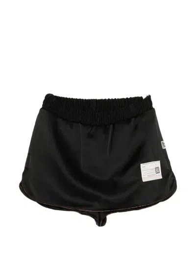 Miharayasuhiro Logo-patch Elasticated-waist Shorts In Black