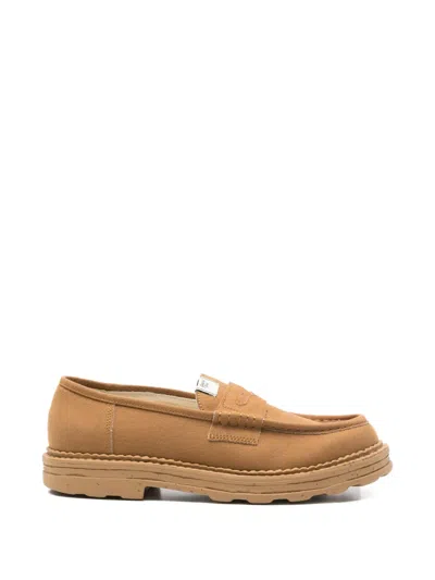 Miharayasuhiro Logo-patch Loafers In Neutral