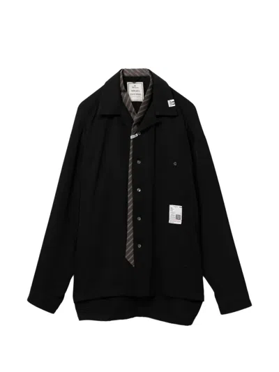 Miharayasuhiro Logo-patch Shirt In Black